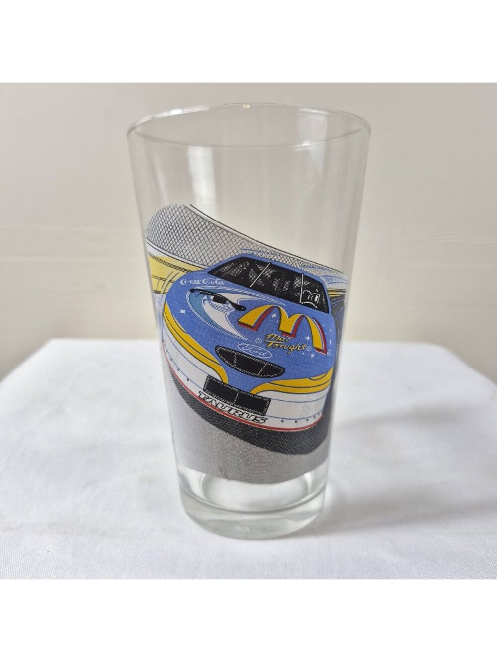 1998 McDonald's Bill Elliot #94 NASCAR 50th Anniversary Mac Tonight Glass